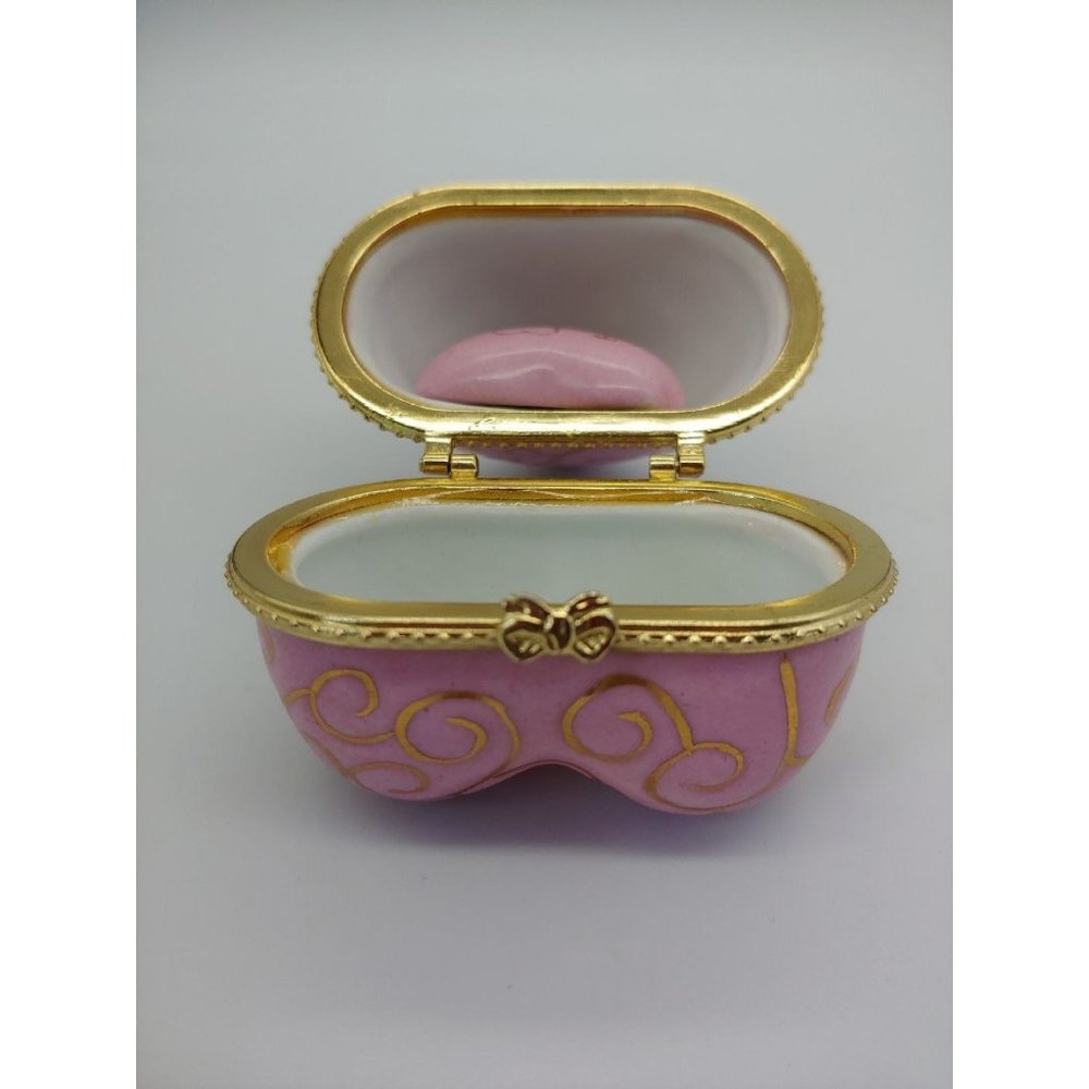 Ceramic Heart Shaped Trinket Box View 6